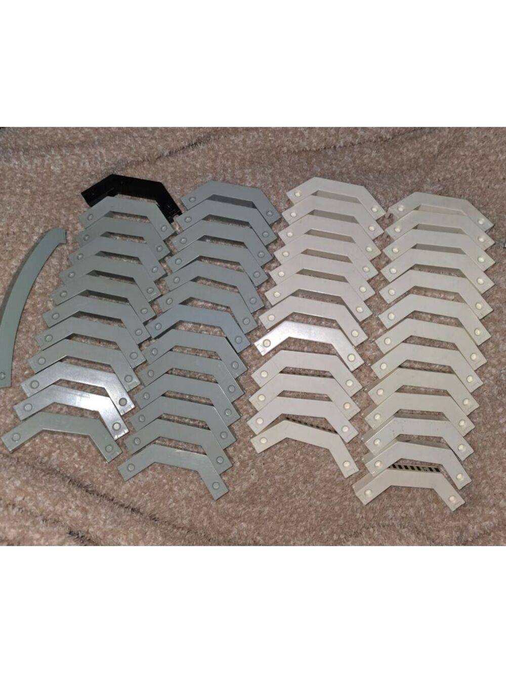 51 Vtg Fisher Price Construx Curve Pieces